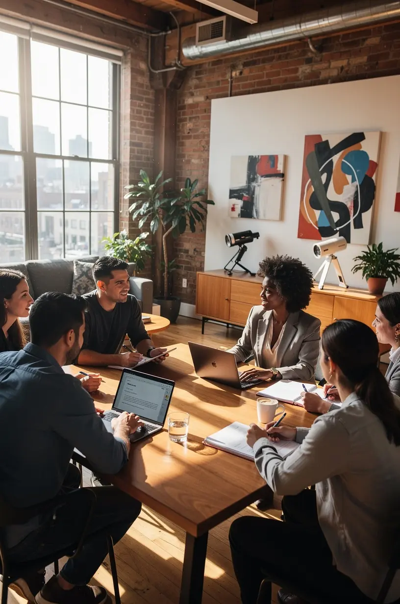 Modern office environment